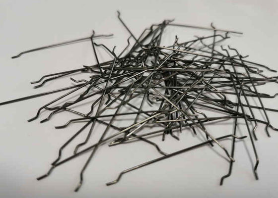 0.6-1.0mm Kancalı Uçlar Çelik Elyaf 25mm Yüksek Çekme Dayanımı Dayanımı
