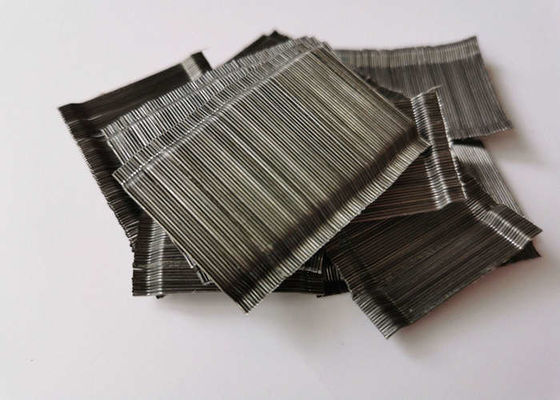 SFRC Yapıştırılmış Çelik Elyaf Deforme Şekil 1250Mpa ASTM A 820 Standardı