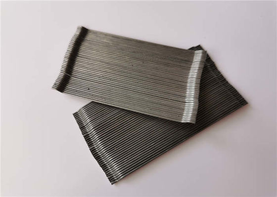 0.5mm Boyut Yapıştırılmış Çelik Elyaf 1260Mpa Çekme Dayanımı ASTM Belgeli